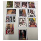 12 ï¿½Michael Jordan Basketball Cards in Protective