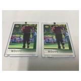 Two Upper Deck Tiger Woods Rookie Cards in Hard ca
