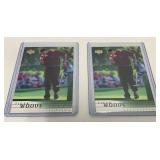 Two Upper Deck Tiger Woods Rookie Cards in Protect
