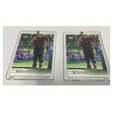Two Upper Deck Tiger Woods Rookie Cards in Hard ca