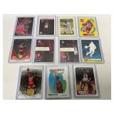 11 Michael Jordan NBA Trading Cards in Protective