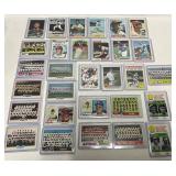 30 1970s MLB Baseball Cards Featuring Various Play
