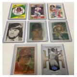 8 Pete Rose MLB Baseball Cards, Various Seasons