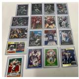 17 NFL Football Cards Featuring Various Notable Pl