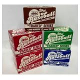 1982-1990 Topps Traded Series Baseball Card Sets