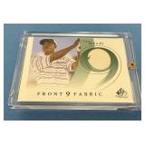Tiger Woods SP Game Used Front 9 Fabric Card