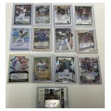 13 MLB/NFL Signed Cards Including Notable Players