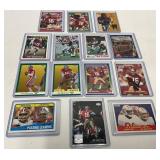 14 Joe Montana Football Cards, Various Years
