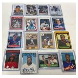 16 MLB Rookie Baseball Cards in Protective Sleeves