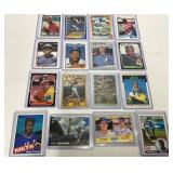 16 MLB Rookie Baseball Cards, Various Players