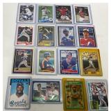 16 MLB Rookie Baseball Cards of Various Players