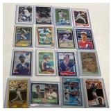 16 MLB Rookie Baseball Cards in Protective Sleeves