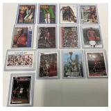 13 NBA Trading Cards Featuring Michael Jordan, Oly