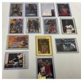 13 NBA Trading Cards Featuring Michael Jordan, Rod