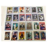 24 MLB Baseball Cards Featuring Various Notable Pl