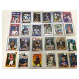24 MLB Baseball Cards Featuring Various Notable Pl