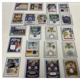 21 MLB Relic Material Leather And Lumber Cards Fea