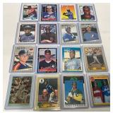16 MLB Rookie Baseball Cards of Various Players