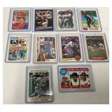 10 Pete Rose Baseball Cards From Various Years