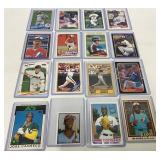 16 MLB Rookie Baseball Cards Featuring Various Pla