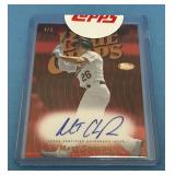 Topps Autographed Matt Chapman Blue Chips Card 4/5