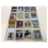 16 Rookie Baseball Cards From Various Players