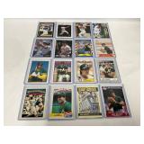 16 Jose Canseco Baseball Cards, Various Years