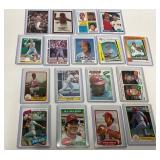 17 Johnny Bench Baseball Cards, Various Years