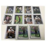 12 Tiger Woods Trading Cards, Including Two Rookie