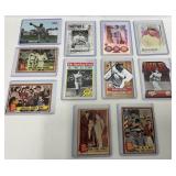 11 Babe Ruth MLB Baseball Cards, Various Years and