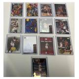 13 NBA Trading Cards Featuring Michael Jordan, Rob