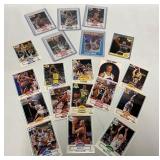20 Fleer 1990 Basketball Trading Cards with Variou