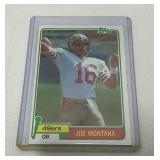 1981 Topps Joe Montana Rookie Card #216 in Sleeve
