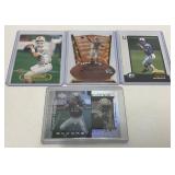 4 Peyton Manning Football Cards with Rookie