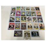 27 MLB Baseball Cards, Various Players