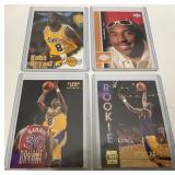 Kobe Bryant Rookie Basketball Card Lot (4 Cards)