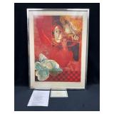 Framed Artwork by Artist Alvar Suï¿½ol, 30 by 41 Inc