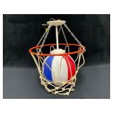 Vintage Globe Trotters Basketball-Themed Lamp with