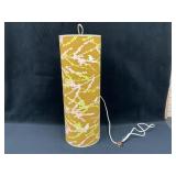 Cylindrical Hanging Pendant Light with Floral and