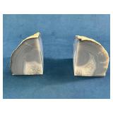 Polished Geode Bookends
