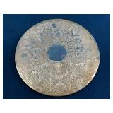 Silver Plated Trivet with Ornate Engraving