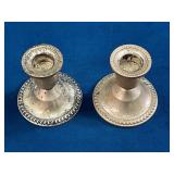 Sterling Weighted Candleholders