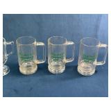 Six Collectible Glass Mugs and Goblets