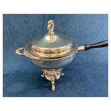 Silver-Plated Chafing Dish with Pyrex Insert