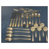 Sterling Silver Flatware Set, Patented 1919, 751.9