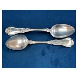Sterling Silver Spoons, 44.9 Grams Total Weight