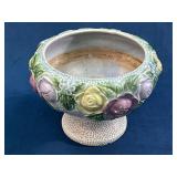 Rare Roseville Pottery Handled Pedestal Bowl