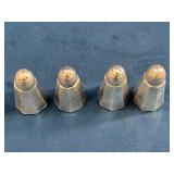 Four Sterling Silver Salt and Pepper Shakers