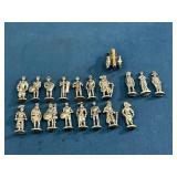 Metal Historical Figurines and Cannon