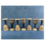 7 Handcrafted Ceramic Goblets by Boyce